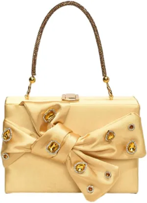 Satin Evening Clutch for Women Shiny Rhinestone Evening Bag Purses Gorgeous Handbags for Feast Party Wedding 2025