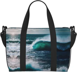 Scenic sea water Duffel Bags for Traveling - Lightweight Personal Item Travel Bags for Women, Gym Bags for Men