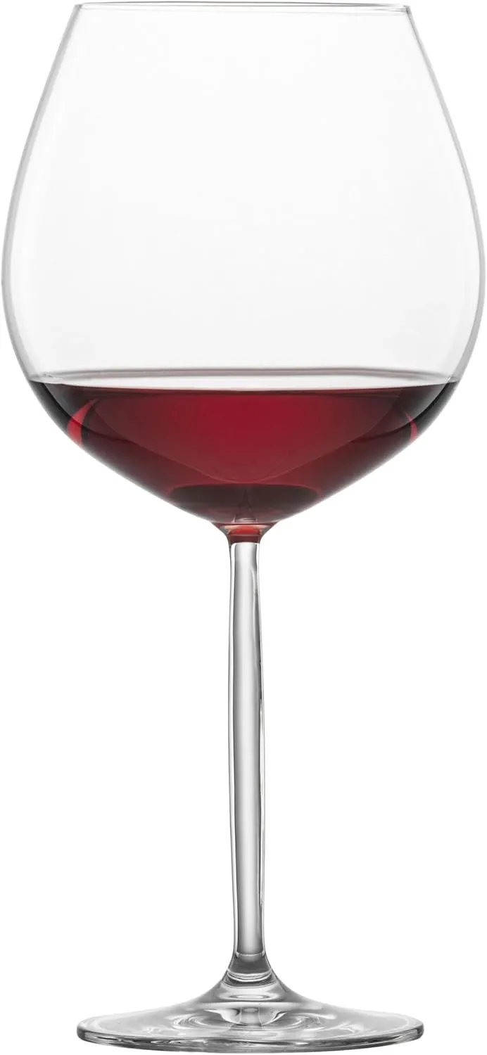 SCHOTT ZWIESEL Red Wine Glass Burgundy Cup Muse (Set of 4), Bulbous Burgundy Glasses for Red Wine, Dishwasher Safe Tritan Crystal Glasses, Made in Germany (Item No. 123670)