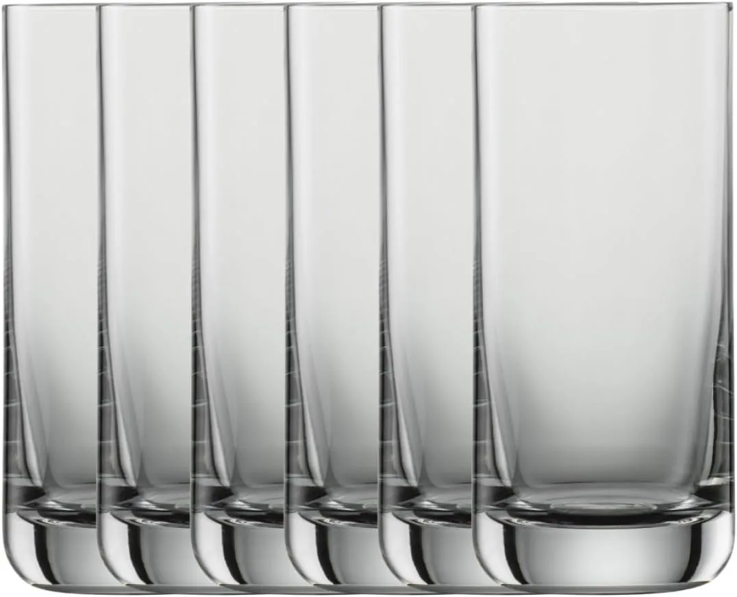 Schott Zwiesel Simple Beer Cups 0.2 L (Set of 6), Straightforward Beer Glass for Pils, Dishwasher Safe Tritan Crystal Glasses, Made in Germany (Item No. 123663)