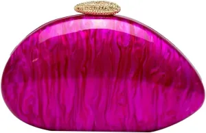 Shell Acrylic Clutch Purses For Women Chic Evening Bag Designer Crossbody Handbags for Wedding Prom