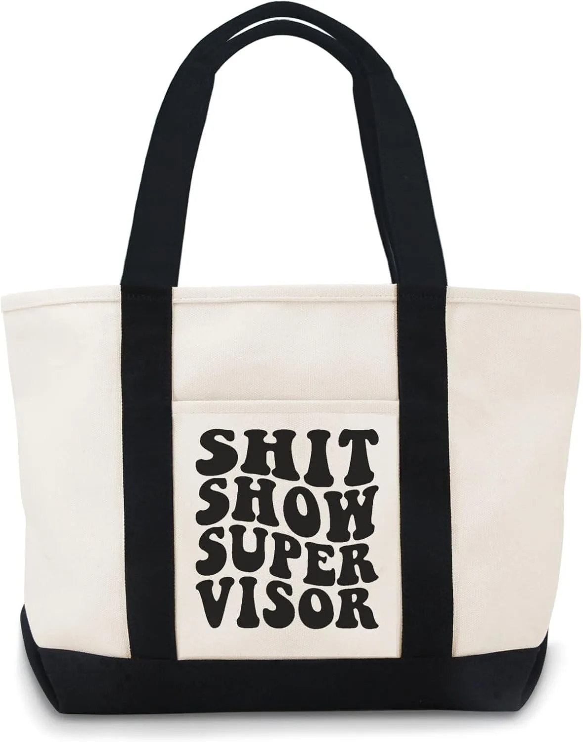 Shit Show Supervisor Canvas Tote Bag Canvas Bag Use For Grocery Bags,Shopping Bags