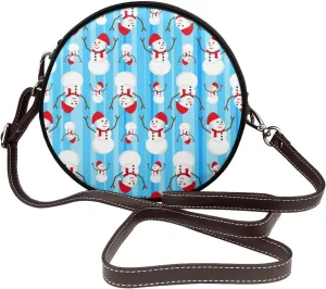 Shoulder Bag Circle Crossbody Bag for Women, Vintage Shoulder Purse, Round Purses Bag for Women