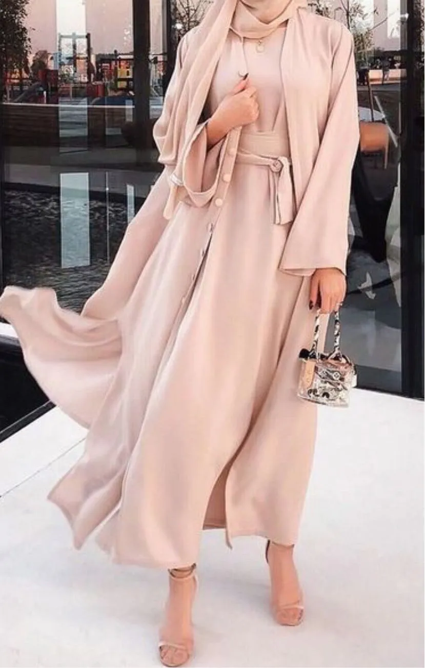 Sielle Abaya - Nude Shade (last one-sale price)