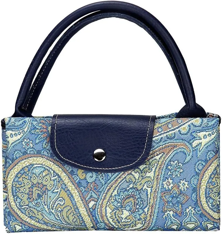 Signare Tapestry Foldable Tote Bag Reusable Shopping Bag Grocery Bag
