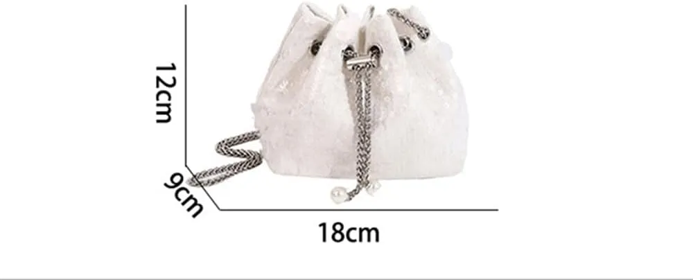Sither Women's Evening Handbag Large Sequin Evening Bag Purses for Women Glitter Sparkly Handbag for Party