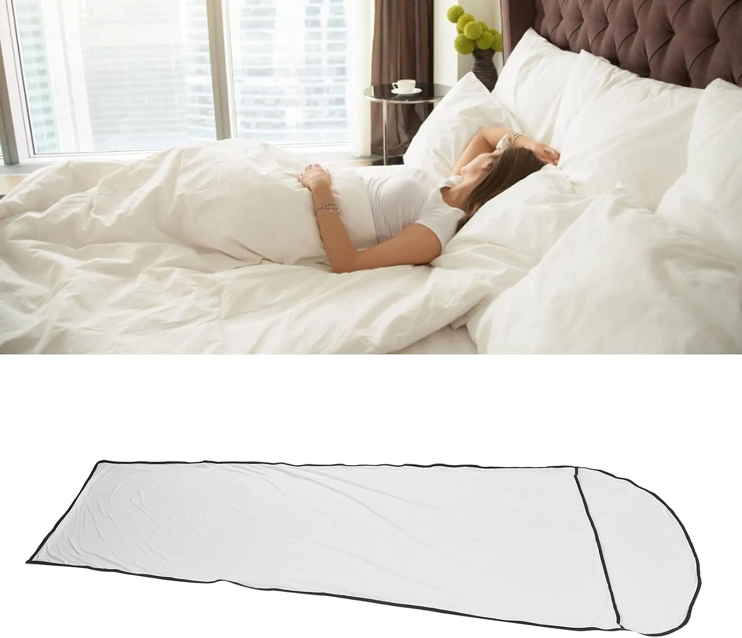Sleeping Bag Liner Ultralight Multifunctional Elastic Sleeping Sack Liner for Outdoor Camping