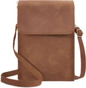 Small Crossbody Bags for Women, Leather Cell Phone Purse with Adjustable Strap, Handbags Bag for Travel Shopping