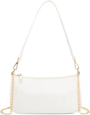 Small Shoulder Bag for Women Trendy Purse Retro Vegan Leather Hobo Purses Clutch Tote HandBags with Zipper Closure