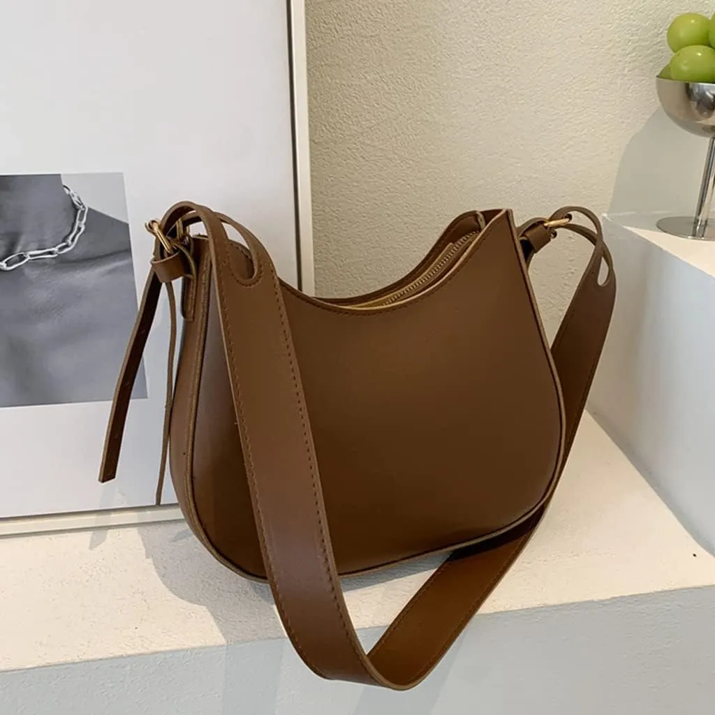 Small Shoulder Bags for Women Mini Handbags Underarm Bags Shopping Retro Style Zipper Classic Clutch Bag