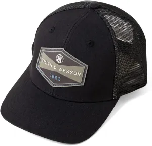 Smith & Wesson® Officially Licensed Men's Trucker Hat, Adjustable Snapback, 6-Panel Mesh Baseball Cap, One Size Fits Most