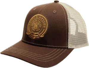 Smith & Wesson® Officially Licensed Men's Trucker Hat, Adjustable Snapback, 6-Panel Mesh Baseball Cap, One Size Fits Most