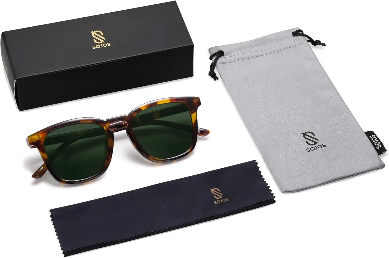 SOJOS Polarized Sunglasses for Women Men Classic Vintage Style Shades
