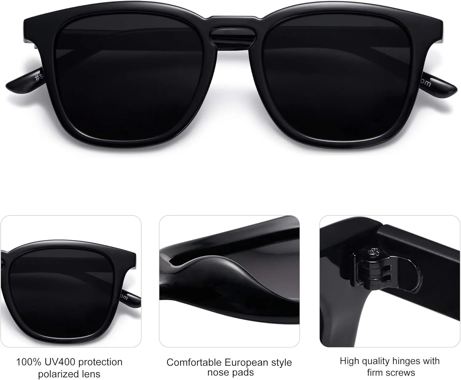 SOJOS Polarized Sunglasses for Women Men Classic Vintage Style Shades