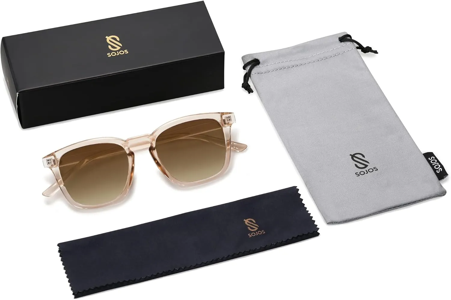 SOJOS Polarized Sunglasses for Women Men Classic Vintage Style Shades
