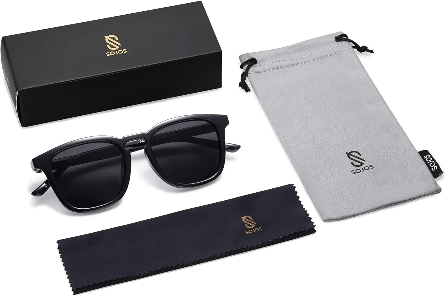 SOJOS Polarized Sunglasses for Women Men Classic Vintage Style Shades
