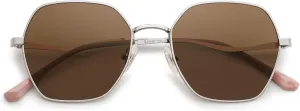 SOJOS Retro Hexagon Square Polarized Sunglasses for Women Men Vintage Hexagonal Polygon Shades SJ1101
