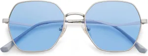 SOJOS Retro Hexagon Square Polarized Sunglasses for Women Men Vintage Hexagonal Polygon Shades SJ1101