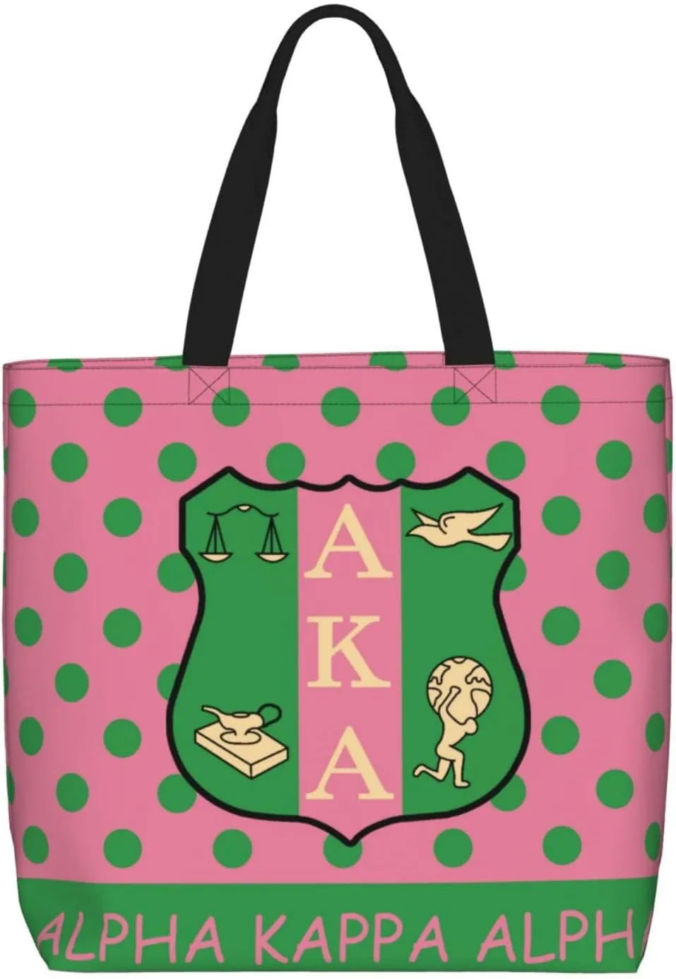 Sorority Gifts Canvas Tote Bag Reusable Shopping Tote for Women Travel Work Beach Bag Grocery Bags