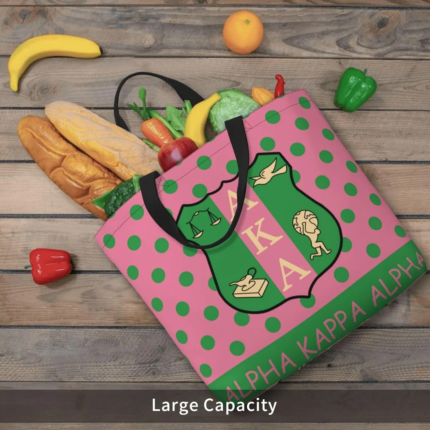 Sorority Gifts Canvas Tote Bag Reusable Shopping Tote for Women Travel Work Beach Bag Grocery Bags