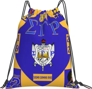 Sorority Multifunctional Drawstring Bags Backpack Large Sport Gym Travel School Backpack for Men Women Hiking Daypack, Style-4