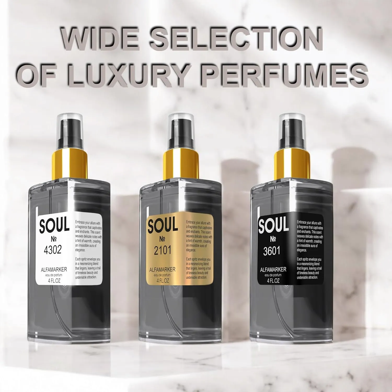 SOUL № 2101 – Perfume for Women 4.0 Fl Oz | Long Lasting Eau de Parfum Spray | Boutique-Inspired Fresh Women’s Fragrance