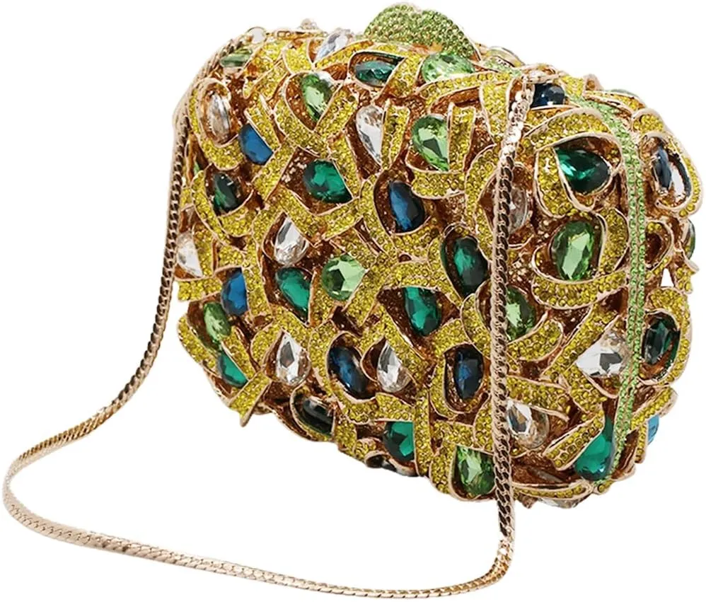 Sparkly Women Crystal Clutch Rhinestone Purse Diamond Evening Bag Bridal Evening Clutch for Prom Cocktail Party
