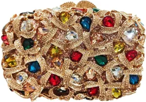 Sparkly Women Crystal Clutch Rhinestone Purse Diamond Evening Bag Bridal Evening Clutch for Prom Cocktail Party