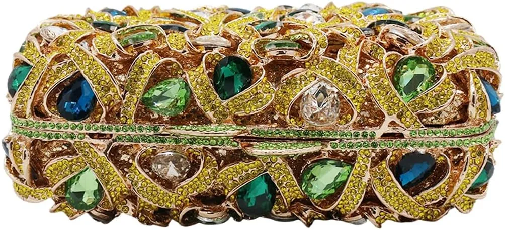Sparkly Women Crystal Clutch Rhinestone Purse Diamond Evening Bag Bridal Evening Clutch for Prom Cocktail Party