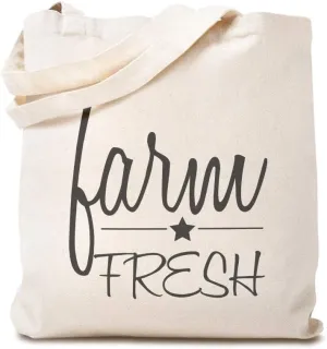 Speedy Pros Canvas Tote Bag for Women Farm Fresh B Home & Hearth Barns & Farms Beach Bags for Women
