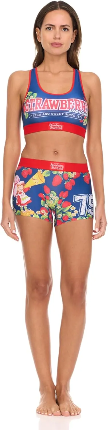 SpongeBob & Patrick Womens Underwear Set - 2 Piece Tom and Jerry, Betty Boop Boy Shorts & Sports Bras for Women