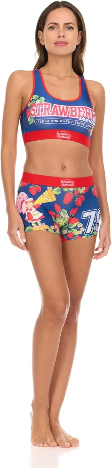 SpongeBob & Patrick Womens Underwear Set - 2 Piece Tom and Jerry, Betty Boop Boy Shorts & Sports Bras for Women