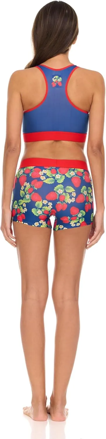 SpongeBob & Patrick Womens Underwear Set - 2 Piece Tom and Jerry, Betty Boop Boy Shorts & Sports Bras for Women