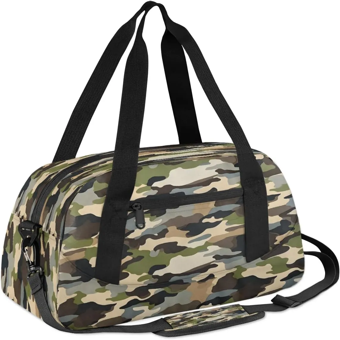 Sport Duffel Bag Camo Color Kids Gym Bag Weekender Overnight Bags for Boys Girls Teens Carry On Workout Travel Bag