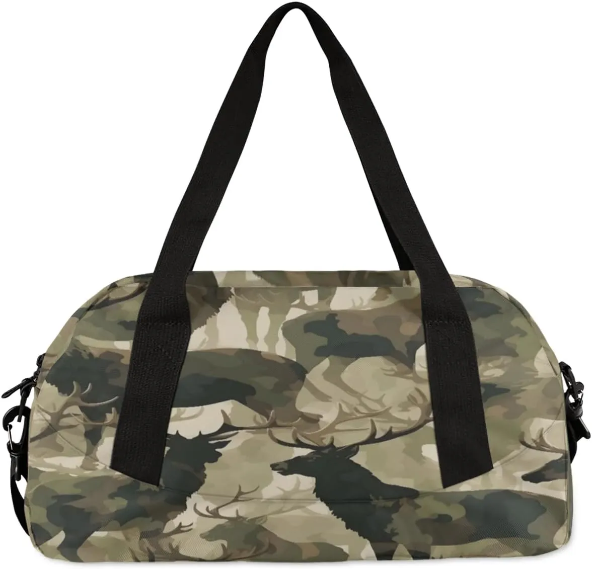 Sport Duffel Bag Deer Camo Kids Gym Bag Weekender Overnight Bags for Boys Girls Teens Carry On Workout Travel Bag