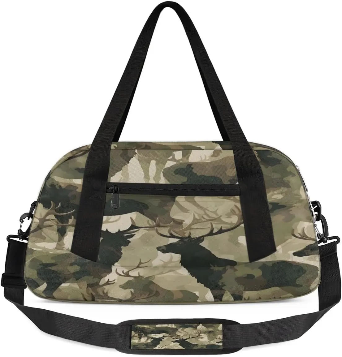 Sport Duffel Bag Deer Camo Kids Gym Bag Weekender Overnight Bags for Boys Girls Teens Carry On Workout Travel Bag
