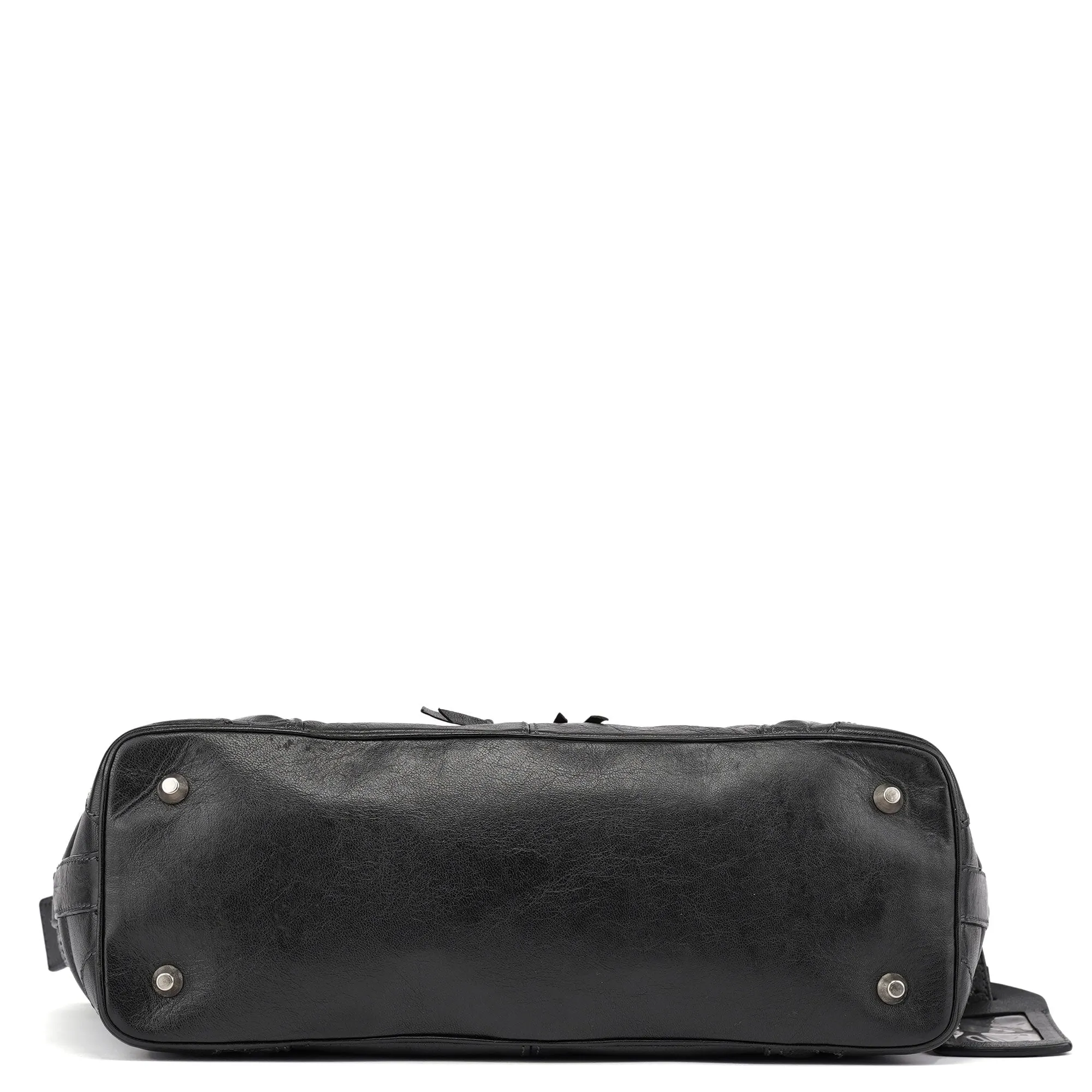 Spring 2006 Anthracite Leather Zippered Tote