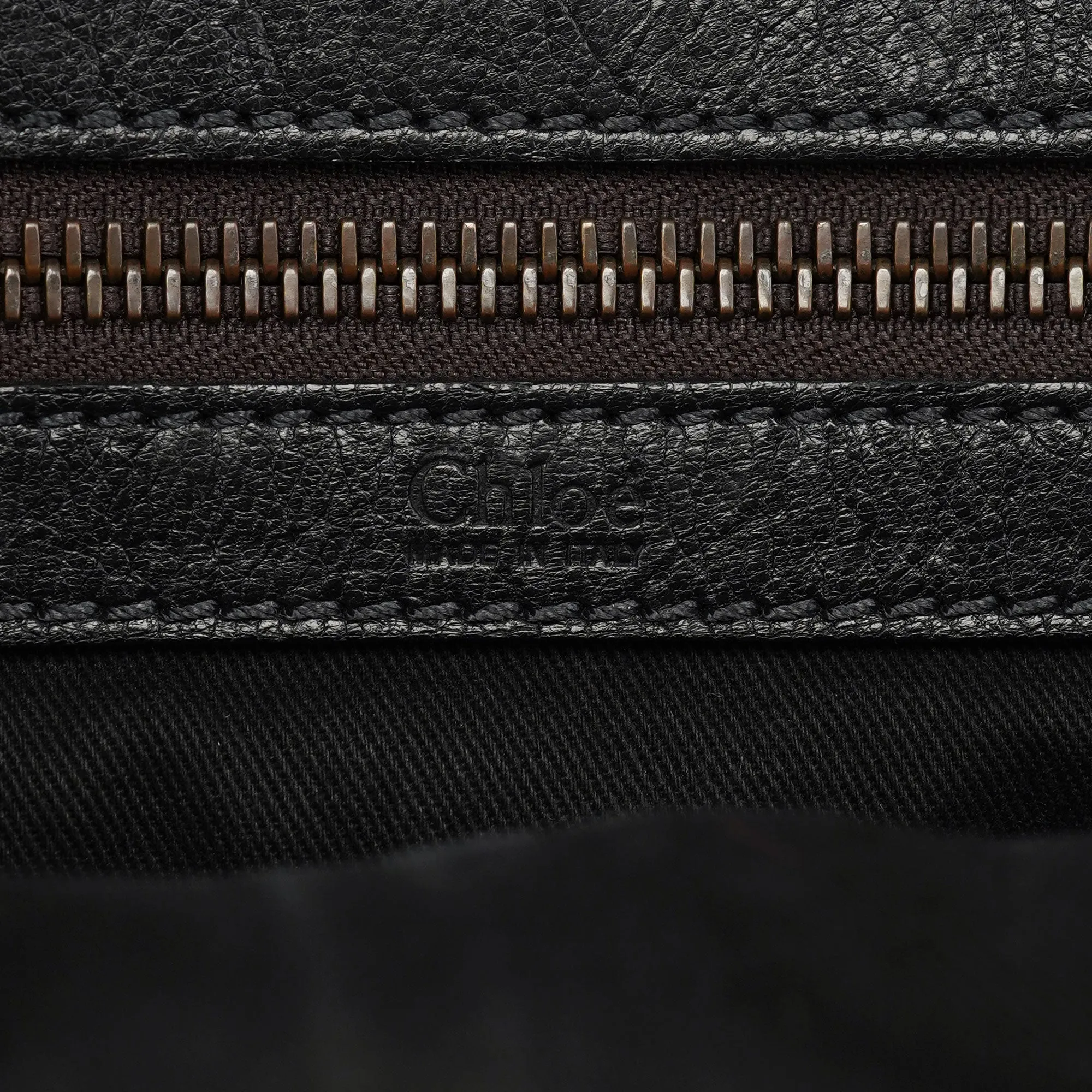 Spring 2006 Anthracite Leather Zippered Tote
