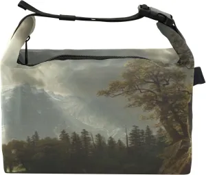 Storm Sierra Nevada Albert Bierstadt Personalized Lunch Bag for Women Girls Adjustable Shoulder Strap Lunchbag for Work Animal Floral Insulated