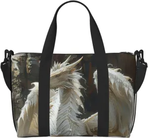 Strange white dragon Duffel Bags for Traveling - Lightweight Personal Item Travel Bags for Women, Gym Bags for Men