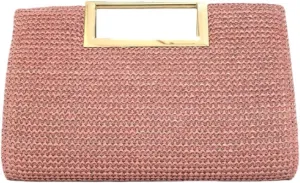 Straw Crossbody Shoulder Bags for Women Raffia Woven Boho Clutch Purse Summer Beach Vacation Evening Handbags