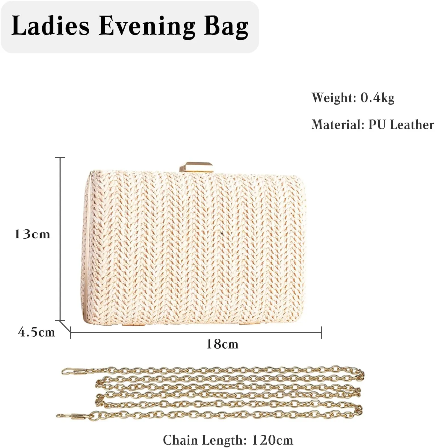 Straw Evening Bag for Women Handwoven Clutch Bag Bridal Wedding Purse Ladies Handbag Elegant Shoulder Bag