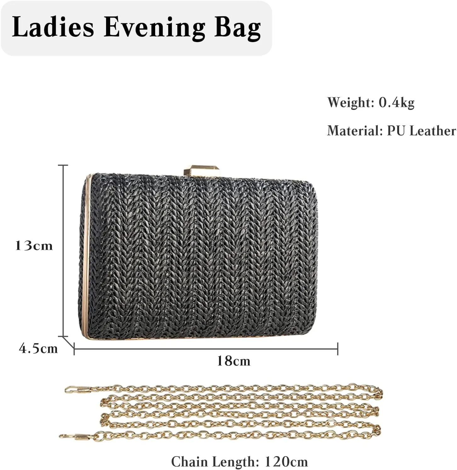Straw Evening Bag for Women Handwoven Clutch Bag Bridal Wedding Purse Ladies Handbag Elegant Shoulder Bag