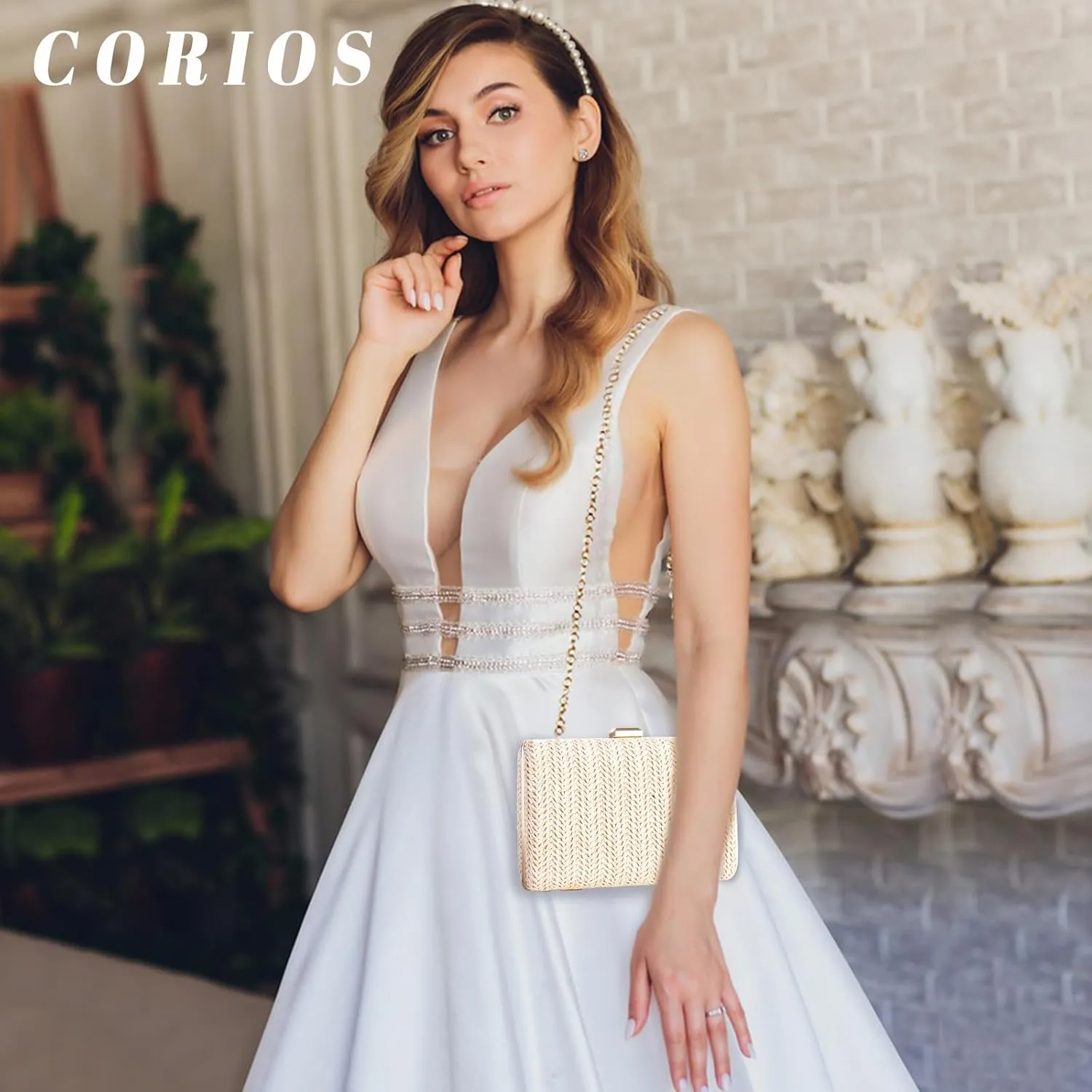 Straw Evening Bag for Women Handwoven Clutch Bag Bridal Wedding Purse Ladies Handbag Elegant Shoulder Bag