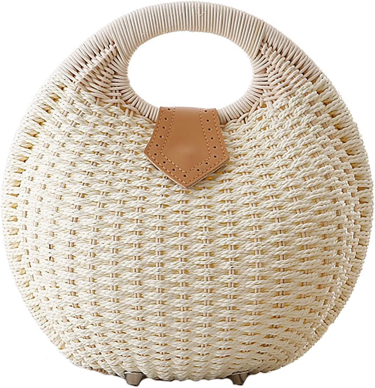 Straw Woven Tote Bag for Summer Woven Crossbody Bags Shoulder Bags Crochet Handbag Beach Spherical Bag