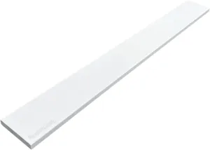 Super White Engineered Marble Threshold for Shower Curb, Bathroom Vanity Backsplash, Window Sill, Door Transitions (4" x 24")