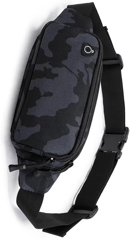 Tactical Waist Bag Shoulder Multifunctional Crossbody Large Fanny Pack for Men Women Wallets Waist Pack Phone Carrying (Black-B)