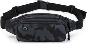 Tactical Waist Bag Shoulder Multifunctional Crossbody Large Fanny Pack for Men Women Wallets Waist Pack Phone Carrying (Black-B)