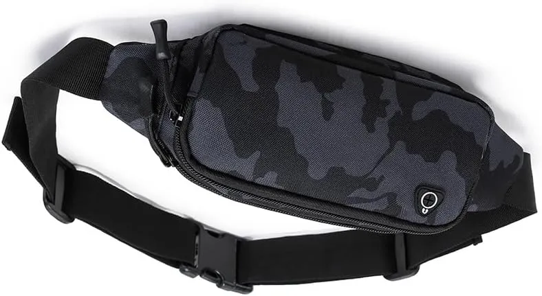 Tactical Waist Bag Shoulder Multifunctional Crossbody Large Fanny Pack for Men Women Wallets Waist Pack Phone Carrying (Black-B)