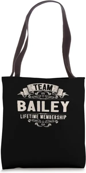 Team Bailey Lifetime Membership Retro Kenosha Vintage Tote Bag